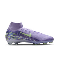 Nike Zoom Mercurial Superfly 10 Elite Gras Voetbalschoenen (FG) Lichtpaars Lichtgeel