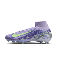 Nike Zoom Mercurial Superfly 10 Elite Gras Voetbalschoenen (FG) Lichtpaars Lichtgeel