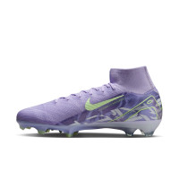 Nike Zoom Mercurial Superfly 10 Elite Gras Voetbalschoenen (FG) Lichtpaars Lichtgeel
