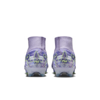Nike Zoom Mercurial Superfly 10 Elite Gras Voetbalschoenen (FG) Lichtpaars Lichtgeel
