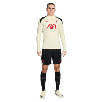 Nike Liverpool Strike Haut d'Entraînement 1/4-Zip 2024-2025 Blanc Cassé Rouge Noir