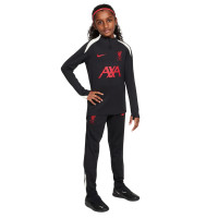 Nike Liverpool Strike Trainingsbroek 2024-2025 Kids Zwart Gebroken Wit Rood