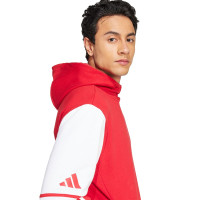 adidas Squadra 25 Sweat à Capuche Rouge Blanc