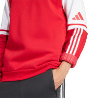 adidas Squadra 25 Sweat à Capuche Rouge Blanc