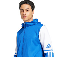 adidas Squadra 25 Veste d'Entraînement à Capuche Bleu Blanc