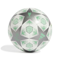 adidas UEFA Champions League Club Ballon de Foot Taille 5 2024-2025 Blanc Argenté Vert