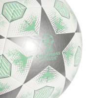 adidas UEFA Champions League Club Ballon de Foot Taille 5 2024-2025 Blanc Argenté Vert