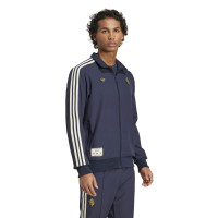adidas Juventus Icon Survêtement Full-Zip Bleu Foncé Blanc Doré
