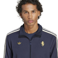adidas Juventus Icon Veste d'Entraînement Bleu Foncé Blanc Doré