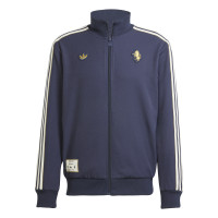 adidas Juventus Icon Veste d'Entraînement Bleu Foncé Blanc Doré