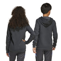 adidas Messi Sweat à Capuche Enfants Gris Foncé Néon Jaune Bleu