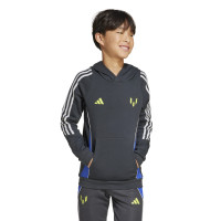 adidas Messi Sweat à Capuche Enfants Gris Foncé Néon Jaune Bleu