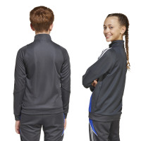 adidas Messi Survêtement Full-Zip Enfants Gris Foncé Néon Jaune Bleu