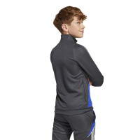 adidas Messi Survêtement Full-Zip Enfants Gris Foncé Néon Jaune Bleu
