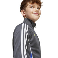 adidas Messi Survêtement Full-Zip Enfants Gris Foncé Néon Jaune Bleu