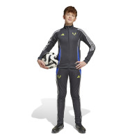 adidas Messi Survêtement Full-Zip Enfants Gris Foncé Néon Jaune Bleu