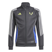 adidas Messi Survêtement Full-Zip Enfants Gris Foncé Néon Jaune Bleu