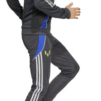 adidas Messi Hoodie Trainingspak Kids Donkergrijs Neongeel Blauw