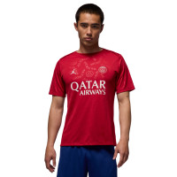 Nike Paris Saint-Germain x Jordan Pre-Match Maillot d'Entraînement 2024-2025 Rouge Blanc