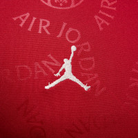 Nike Paris Saint-Germain x Jordan Pre-Match Maillot d'Entraînement 2024-2025 Rouge Blanc