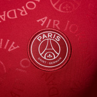 Nike Paris Saint-Germain x Jordan Pre-Match Maillot d'Entraînement 2024-2025 Rouge Blanc