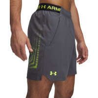 Under Armour Vanish Woven Graphic Short d'Entraînement Gris Néon Jaune