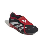 adidas Predator Pro FT Gras Voetbalschoenen (FG) Zwart Wit Rood