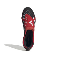 adidas Predator Pro FT Gras Voetbalschoenen (FG) Zwart Wit Rood