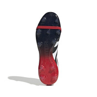 adidas Predator Pro FT Gras Voetbalschoenen (FG) Zwart Wit Rood