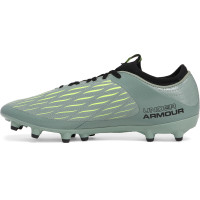 Under Armour Magnetico Select 4.0 Gras Voetbalschoenen (FG) Lichtgroen Neongeel Zwart