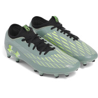 Under Armour Magnetico Select 4.0 Gras Voetbalschoenen (FG) Lichtgroen Neongeel Zwart