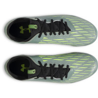 Under Armour Magnetico Select 4.0 Gras Voetbalschoenen (FG) Lichtgroen Neongeel Zwart