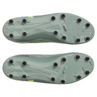 Under Armour Magnetico Select 4.0 Gras Voetbalschoenen (FG) Lichtgroen Neongeel Zwart