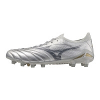 Mizuno Morelia Neo IV Beta Elite Gazon Naturel Chaussures de Foot (FG) Argenté Gris Doré
