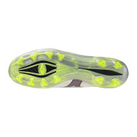Mizuno Alpha II Japan Gras Voetbalschoenen (FG) Zilver Neongeel Zwart