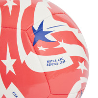 adidas FIFA Club World Cup Club Ballon de Foot Taille 5 Rouge Blanc Bleu
