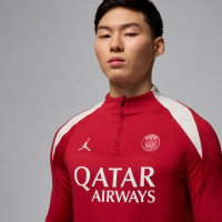 Nike Paris Saint-Germain x Jordan Strike Trainingstrui 1/4-Zip 2024-2025 Rood Wit