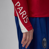 Nike Paris Saint-Germain x Jordan Strike Trainingstrui 1/4-Zip 2024-2025 Rood Wit