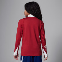 Nike Paris Saint-Germain x Jordan Strike Trainingstrui 1/4-Zip 2024-2025 Kids Rood Wit