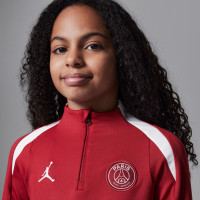 Nike Paris Saint-Germain x Jordan Strike Trainingstrui 1/4-Zip 2024-2025 Kids Rood Wit