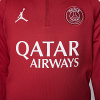 Nike Paris Saint-Germain x Jordan Strike Trainingstrui 1/4-Zip 2024-2025 Kids Rood Wit