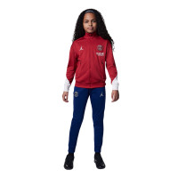 Nike Paris Saint-Germain x Jordan Strike Trainingspak Full-Zip 2024-2025 Kids Rood Blauw Wit