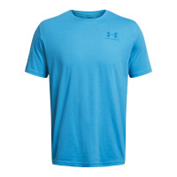 T-shirt Under Armour avec logo sur la poitrine gauche, bleu, bleu foncé