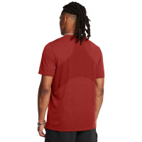 Chemise d'entraînement Under Amour Vanish Seamless rouge et noir