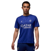 Nike Paris Saint-Germain x Jordan Pre-Match Maillot d'Entraînement 2024-2025 Bleu Blanc