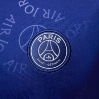 Nike Paris Saint-Germain x Jordan Pre-Match Maillot d'Entraînement 2024-2025 Bleu Blanc