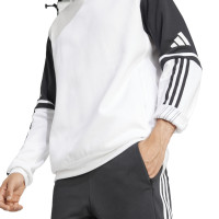 adidas Squadra 25 Hoodie Wit Zwart