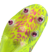 adidas Predator Elite Crampons Vissés Chaussures de Foot (SG) Néon Jaune Bleu Rose