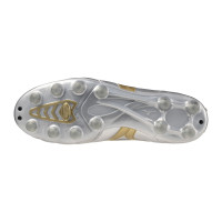 Mizuno Morelia II Pro Gras Voetbalschoenen (FG) Zilver Goud