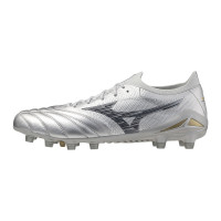 Mizuno Morelia Neo IV Beta Japan Gazon Naturel Chaussures de Foot (FG) Argenté Gris Doré